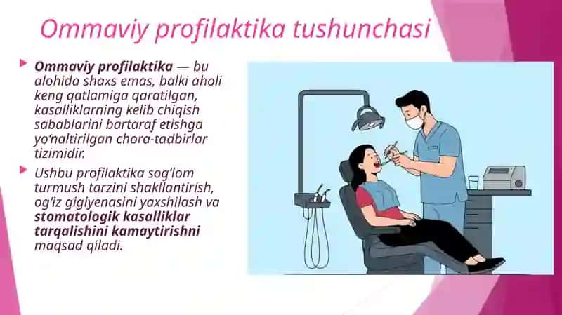 Karies va parodont kasalliklarining ommaviy profilaktika usullomavviy profilaktikaari 3
