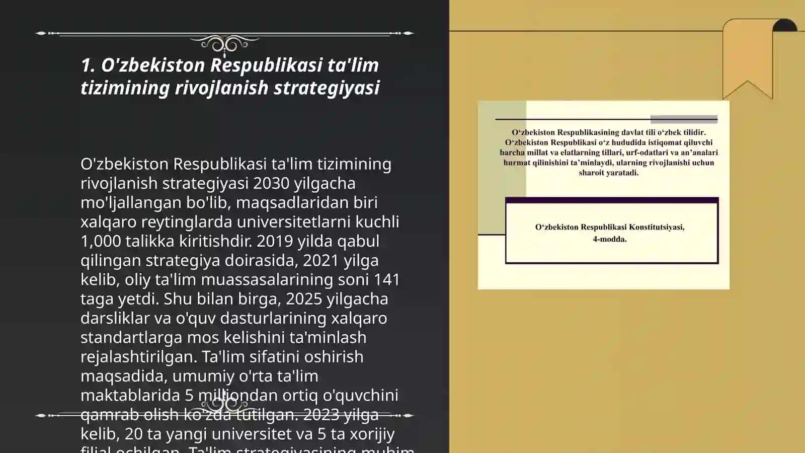 O'zbekiston Respublikasi ta'lim tizimi asosi 3