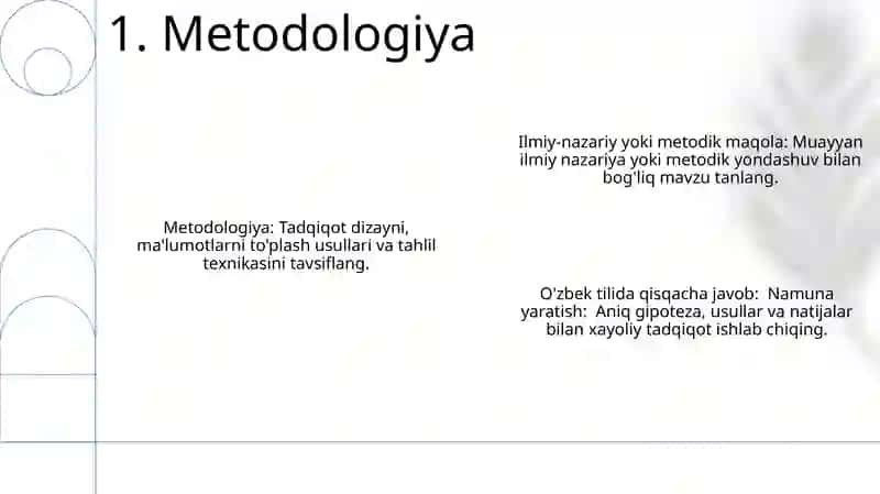 Ilmiy-nazariy yoki metodik maqola namunasini yaratish 3