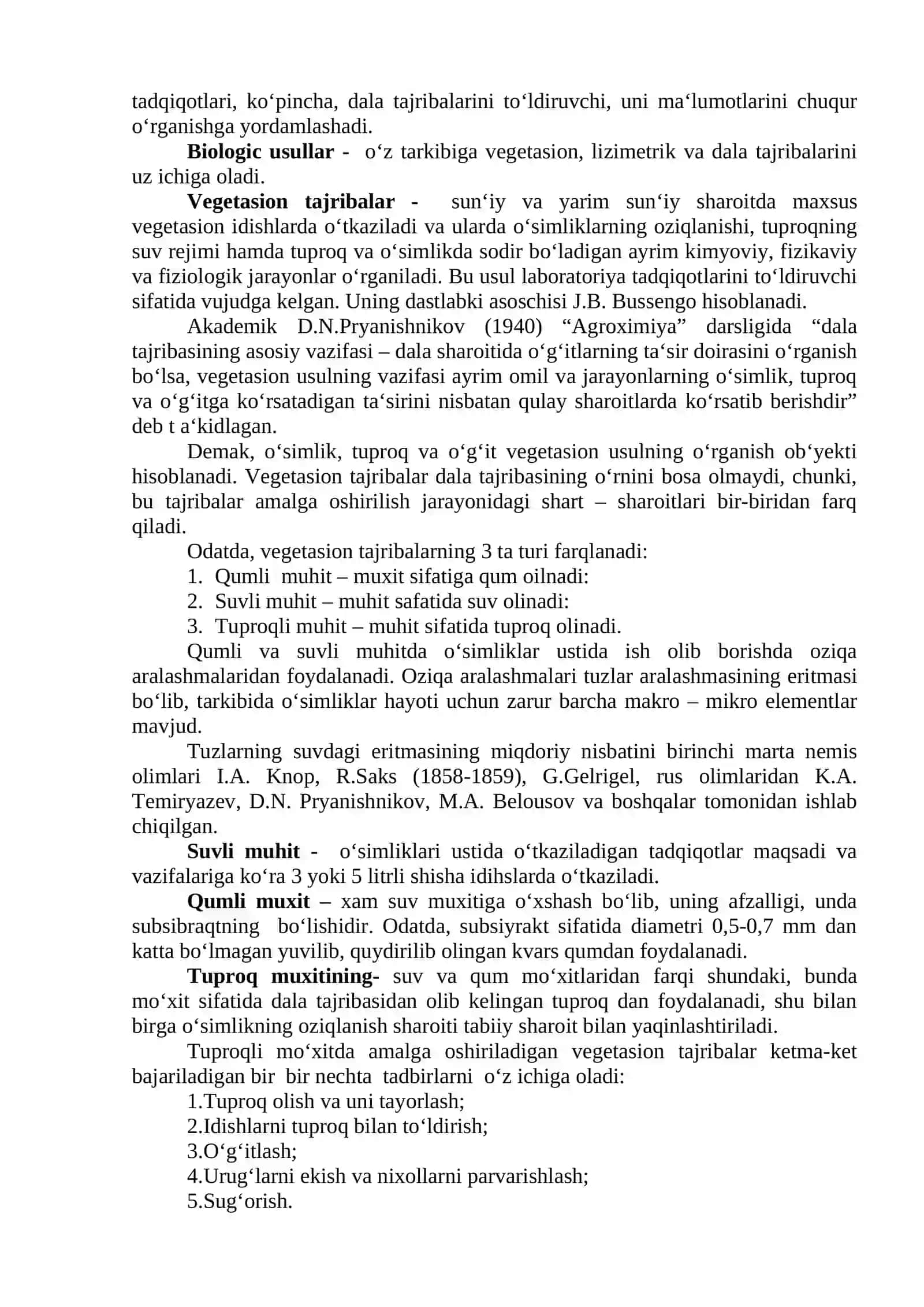 OZUQA EKINLARINI HOSILDORLIGINI, OZUQAVIYLIGINI OSHIRISH USULLARI 3