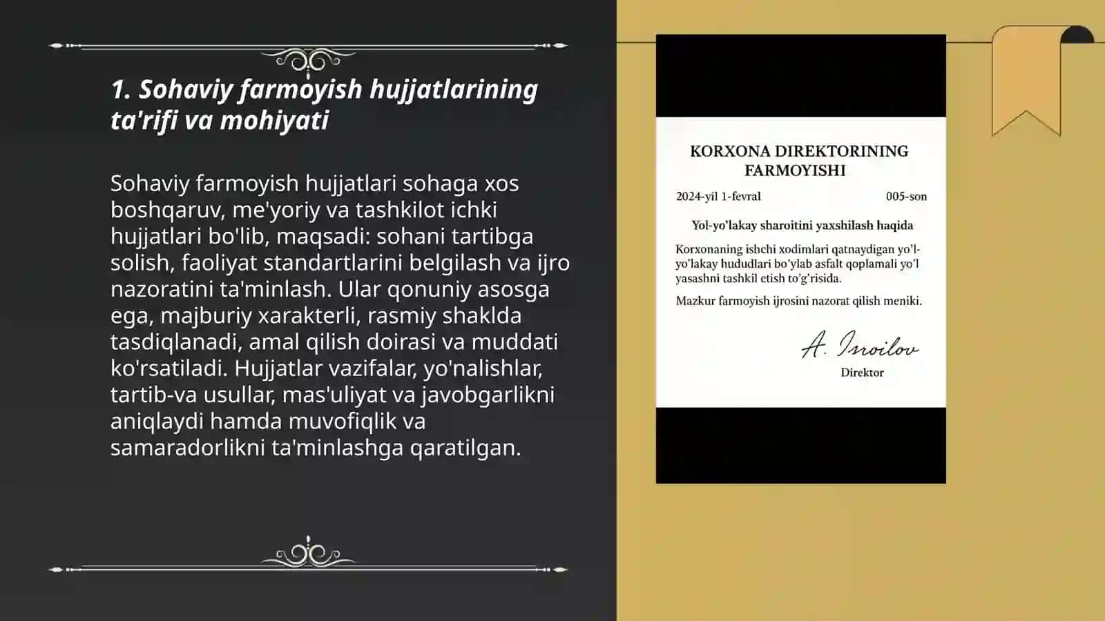 Sohaviy farmoyish hujjatlarining xusiyatlari 3