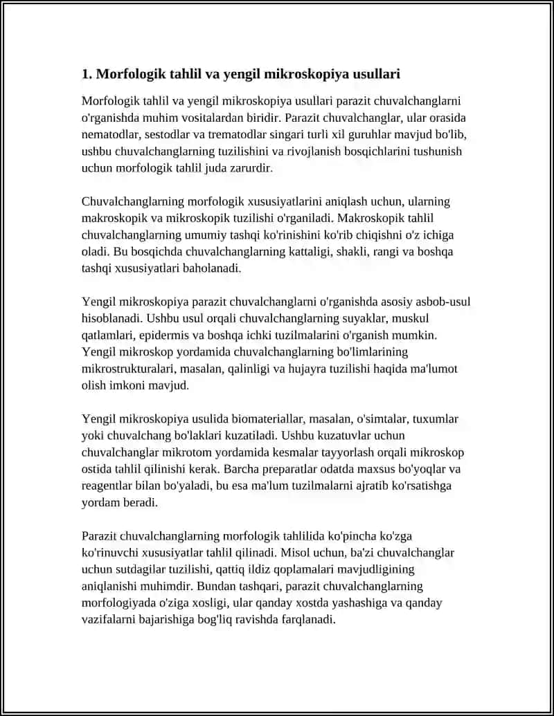 PARAZID CHUVALCHANGLARNI URGANISH USULLARI 3