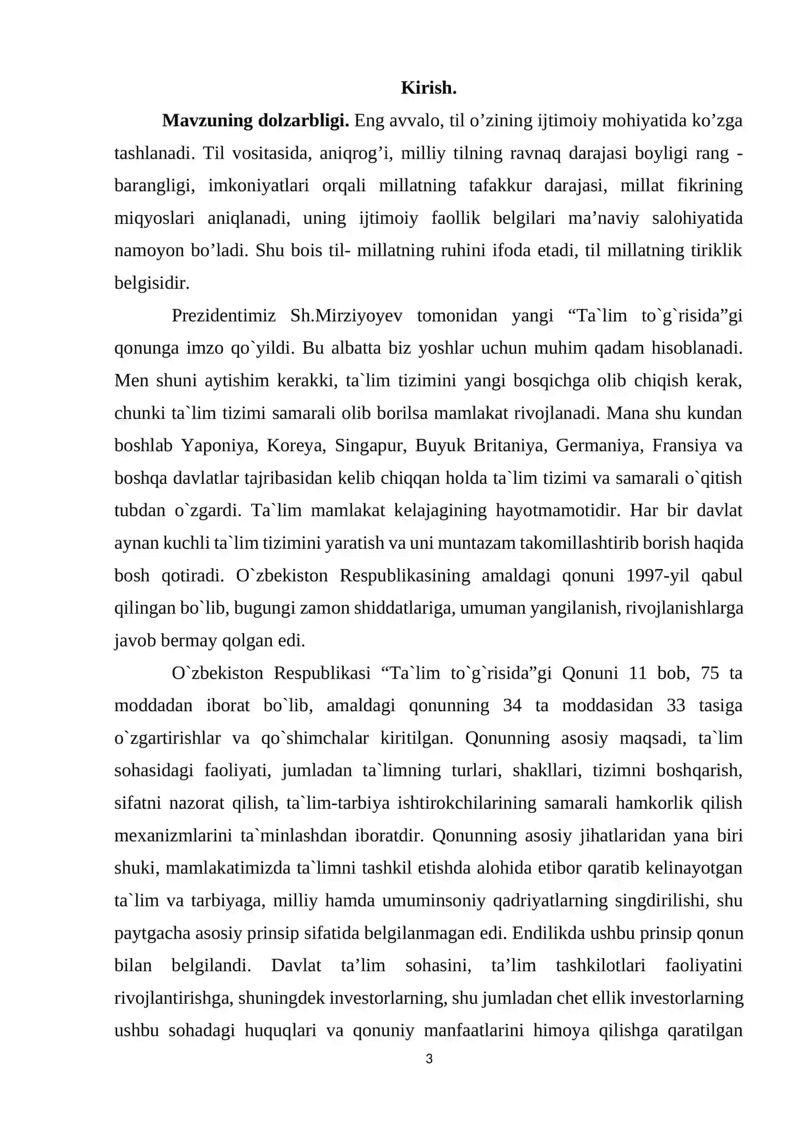 BOB. 4- SINF ONA TILI DARSLARIDA SO`Z TURKUMLARINI O’RGANISH 3