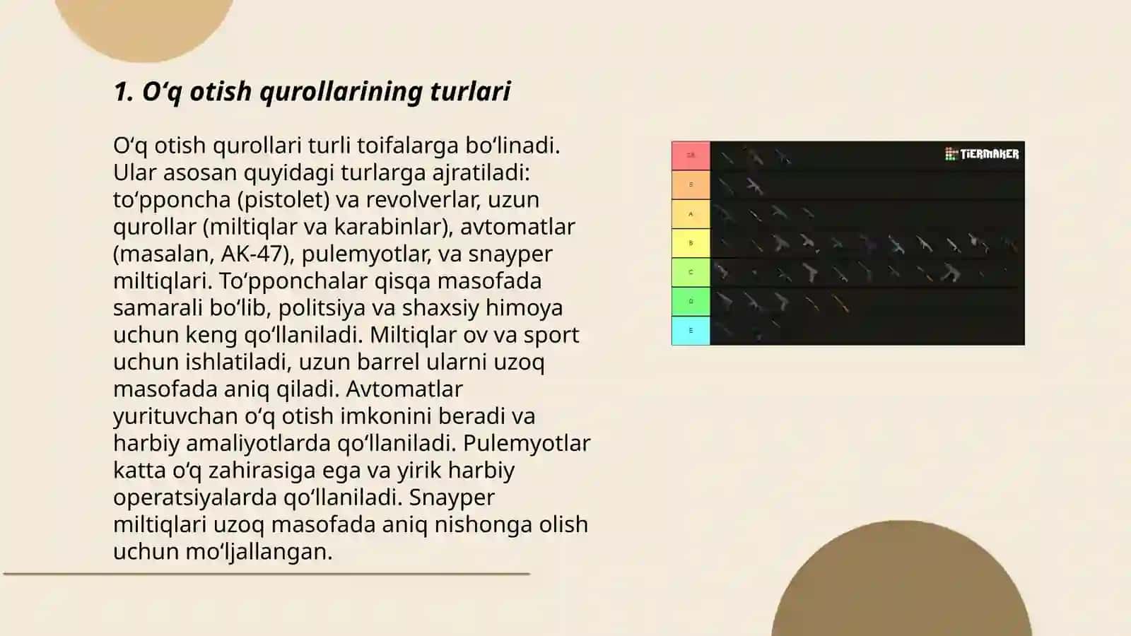 Oʻq otish qurollari va optik asboblar 3