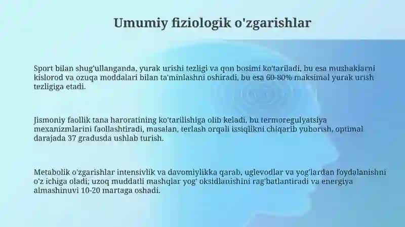 Sportning har bir turi bilan shugullanganda organizimda sodir boladigan ozgarishlar 3