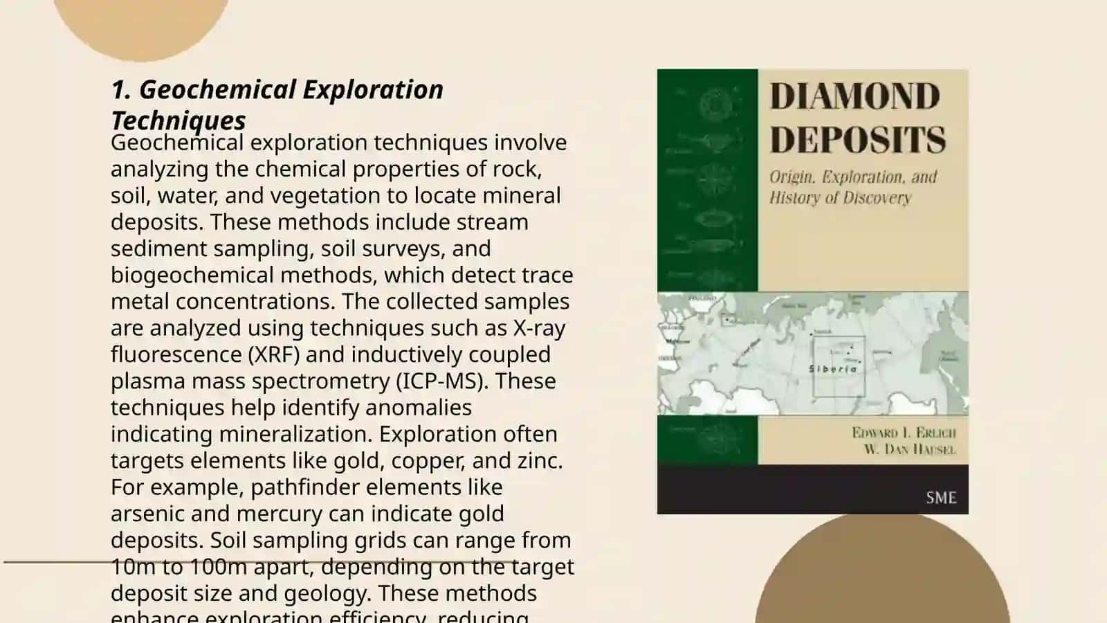Geochemical Exploration Techniques 3