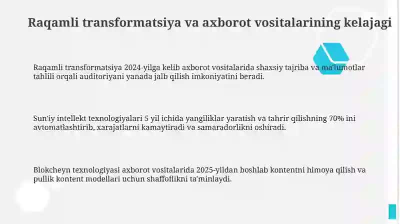 Raqamli transformatsiya va axborot vositalarining kelajagi 3