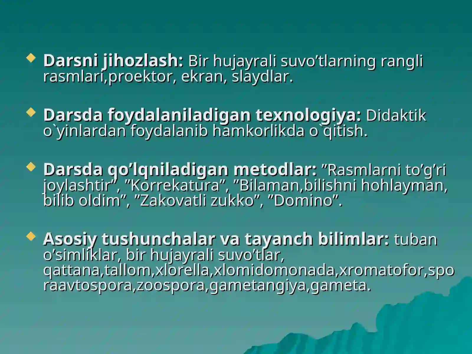 Bir soatlik Dars ishlanmasi 3