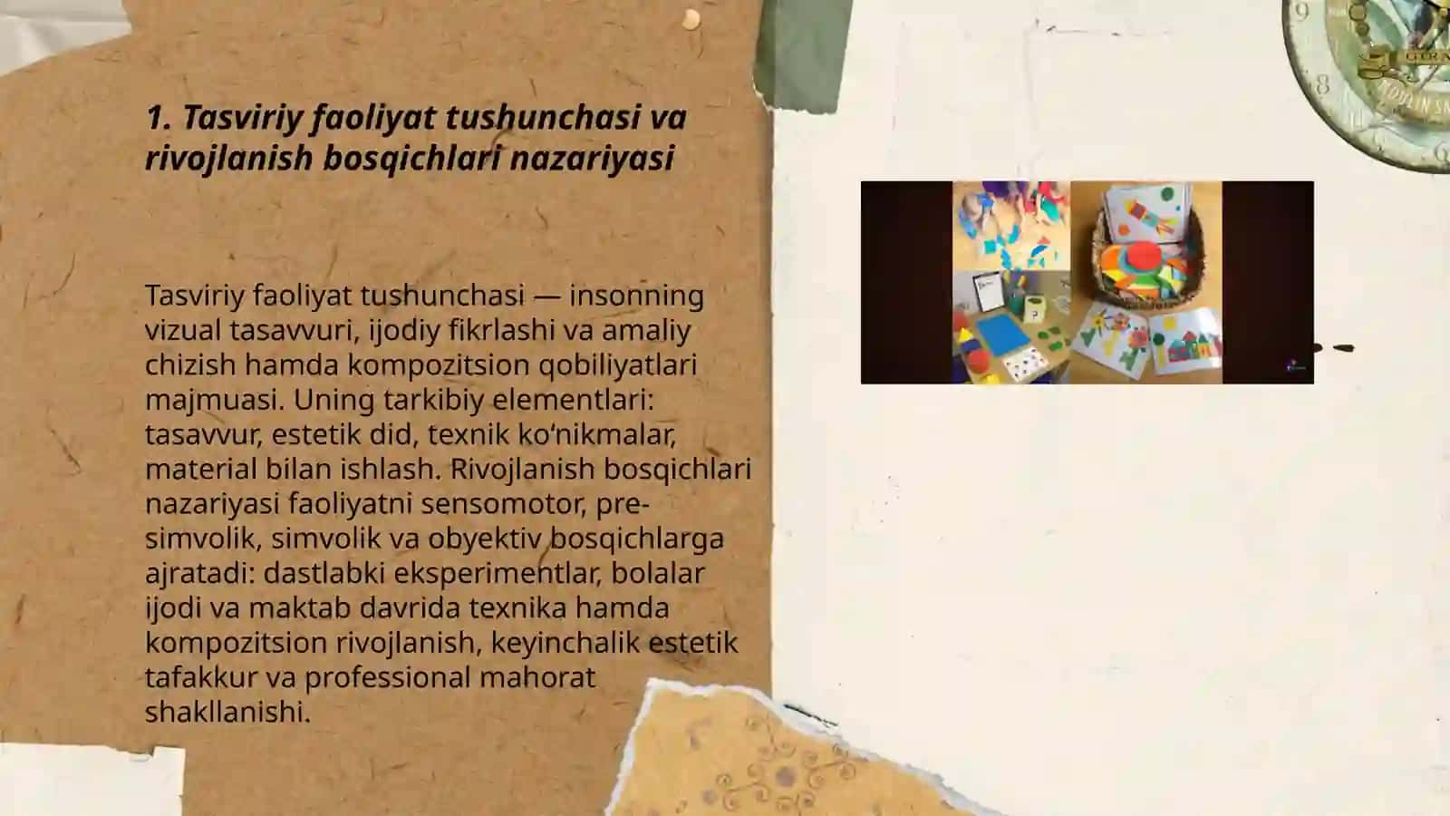 Tasviriy faoliyatning rivojlantirish bosqichlari 3