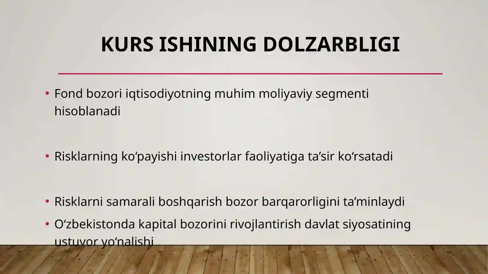 Fond bozori risklarini boshqarish 3