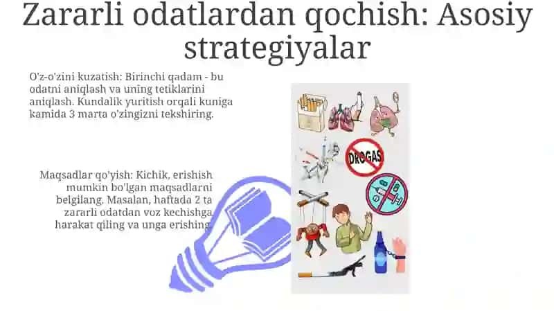 Zararli odatlardan saqlanish va oldini olish usullari 3