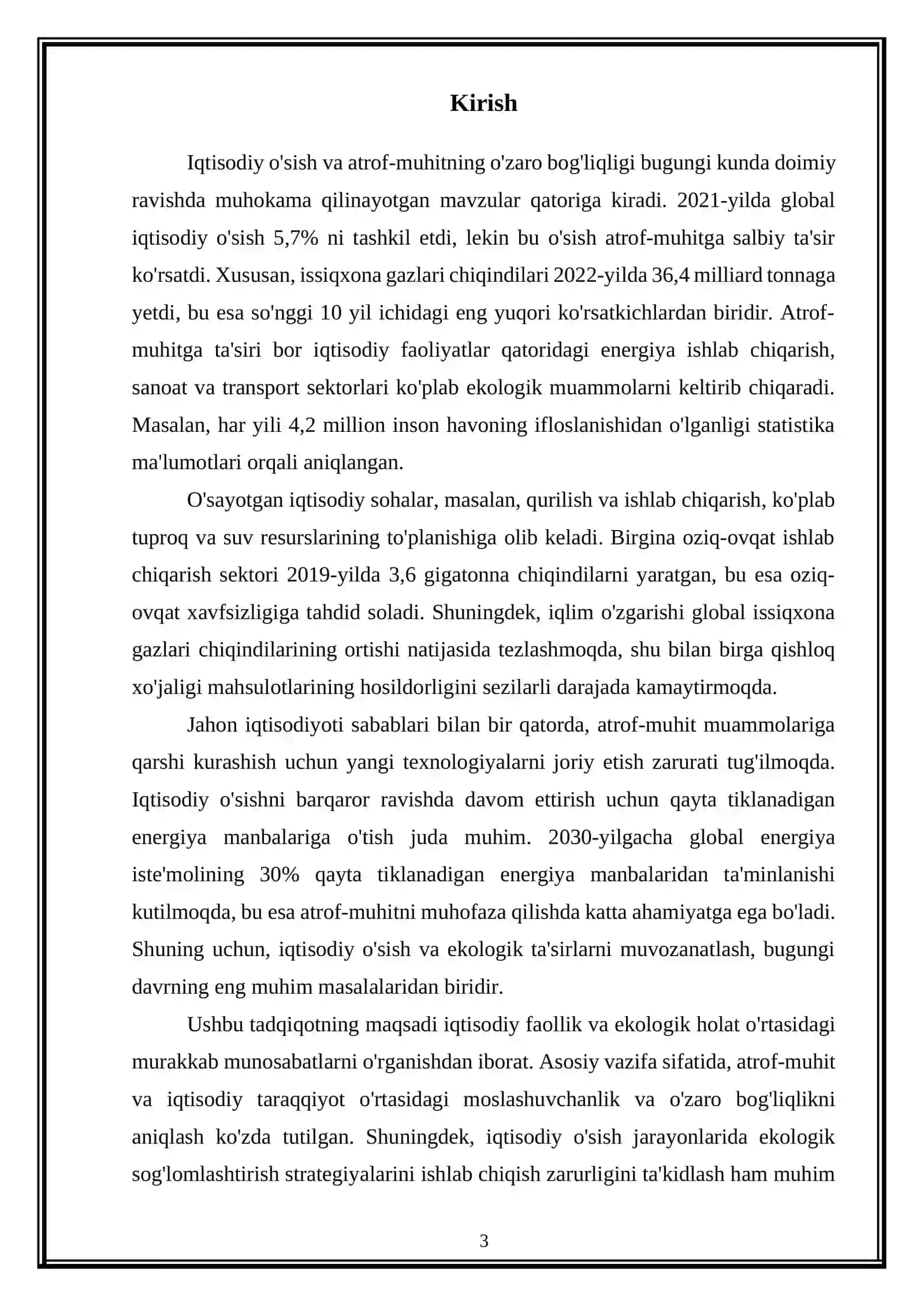 IQTISODIY O'SISH VA ATROF-MUHITNING O'ZARO BOG'LIQLIGI 3