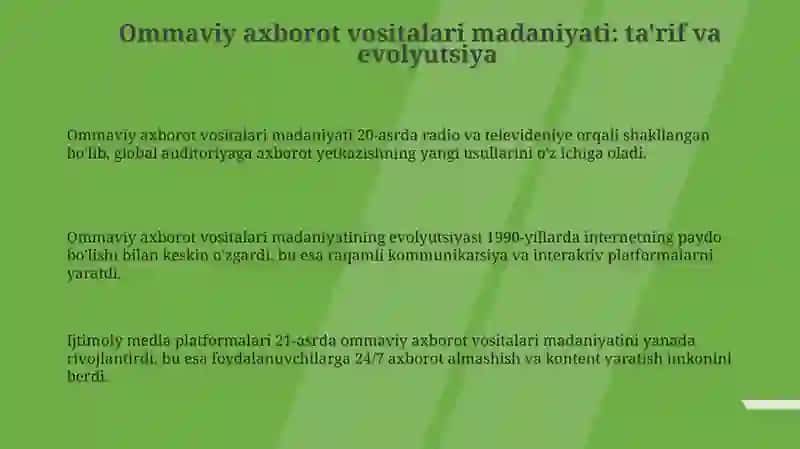 Media madaniyat va innovatsion pedagogik texnologiyalar 3