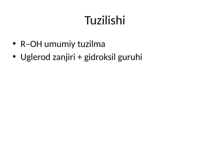 Bir atomli spirtlar 3