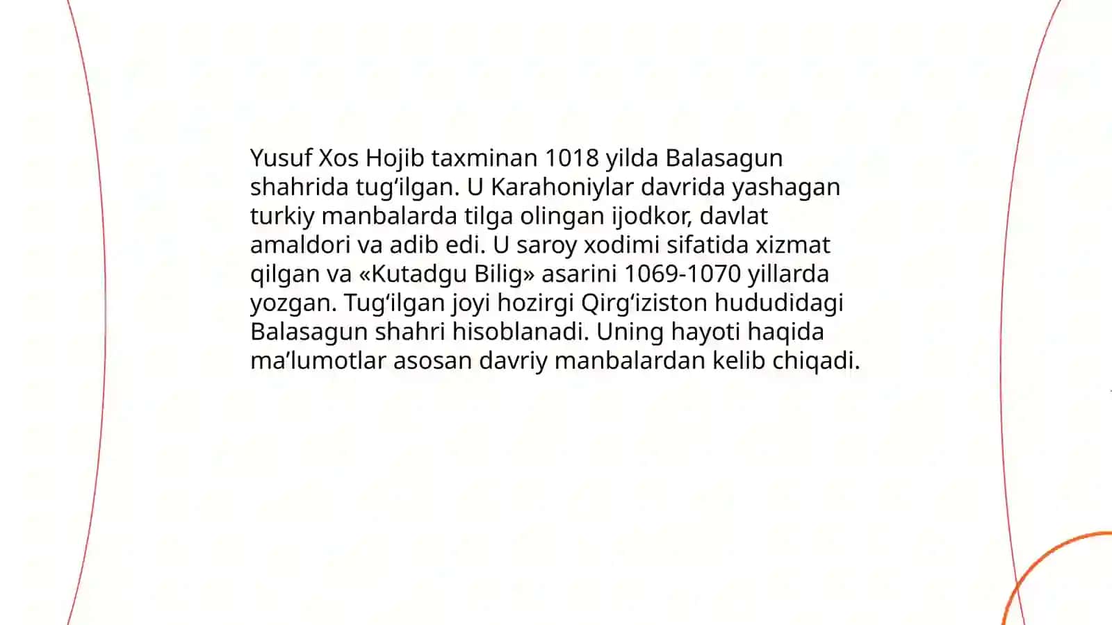 YUSUF XOS HOJIB hayoti va ijodi 3
