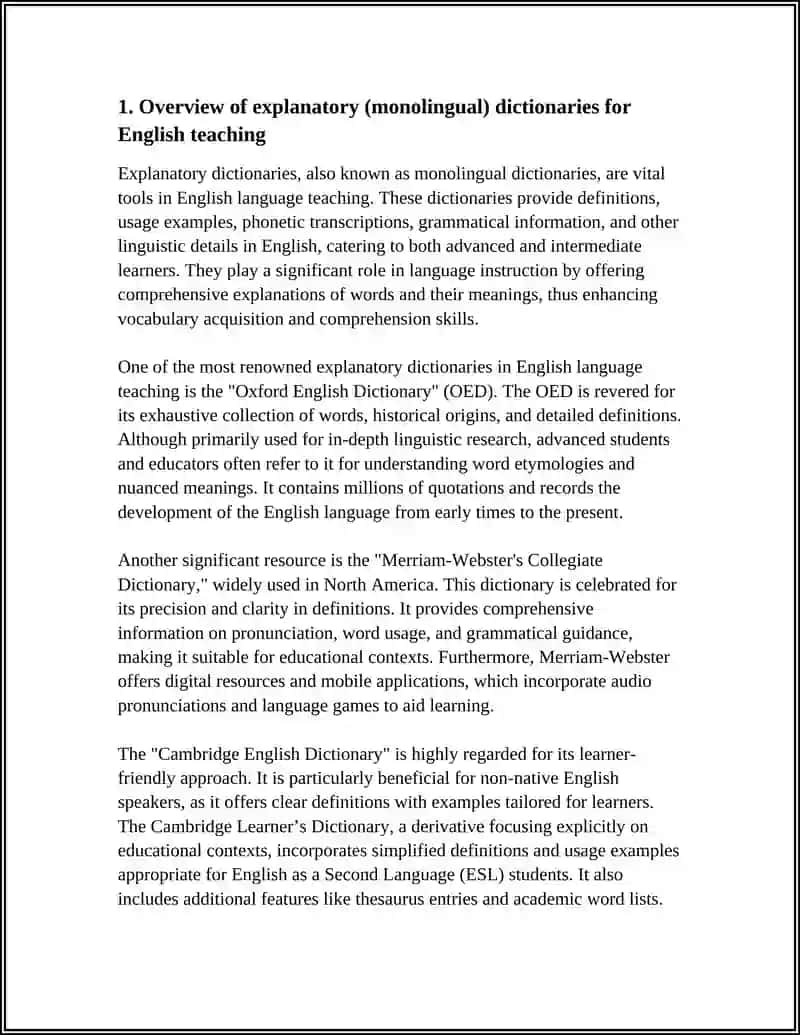 Explanatory Dictionaries of the English Language 3