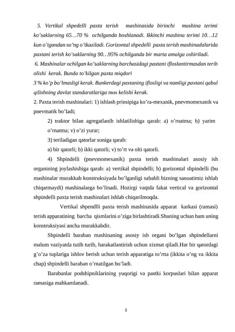 Paxta terish mashinalaridan foydalanishda xavfsizlik talablari 3