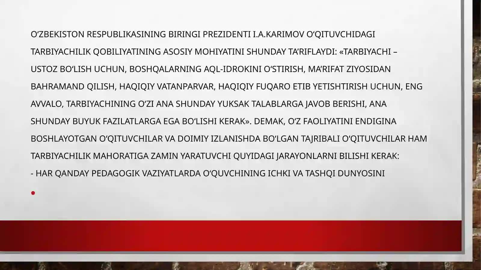 Tarbiyachi shaxsida ijtimoiy munosabatlani rivojlantirishda tarbiyachiga oid kasbiy komponentlik 3