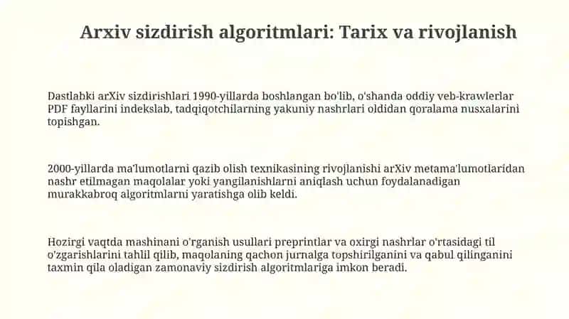 Arxivlash algoritmlari haqida tushuncha 3