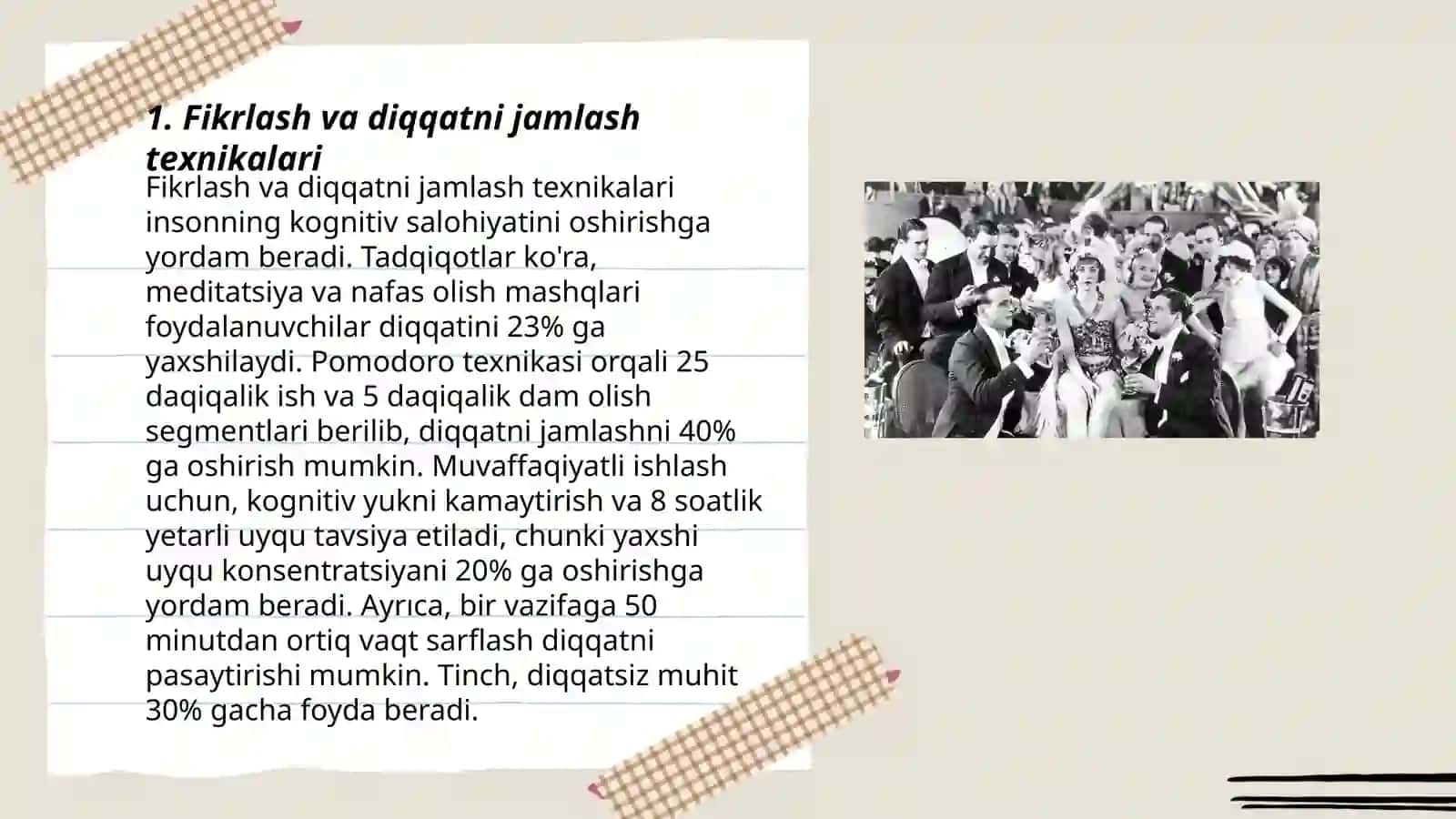 Fikrlash va diqqatni jamlash texnikalari 3