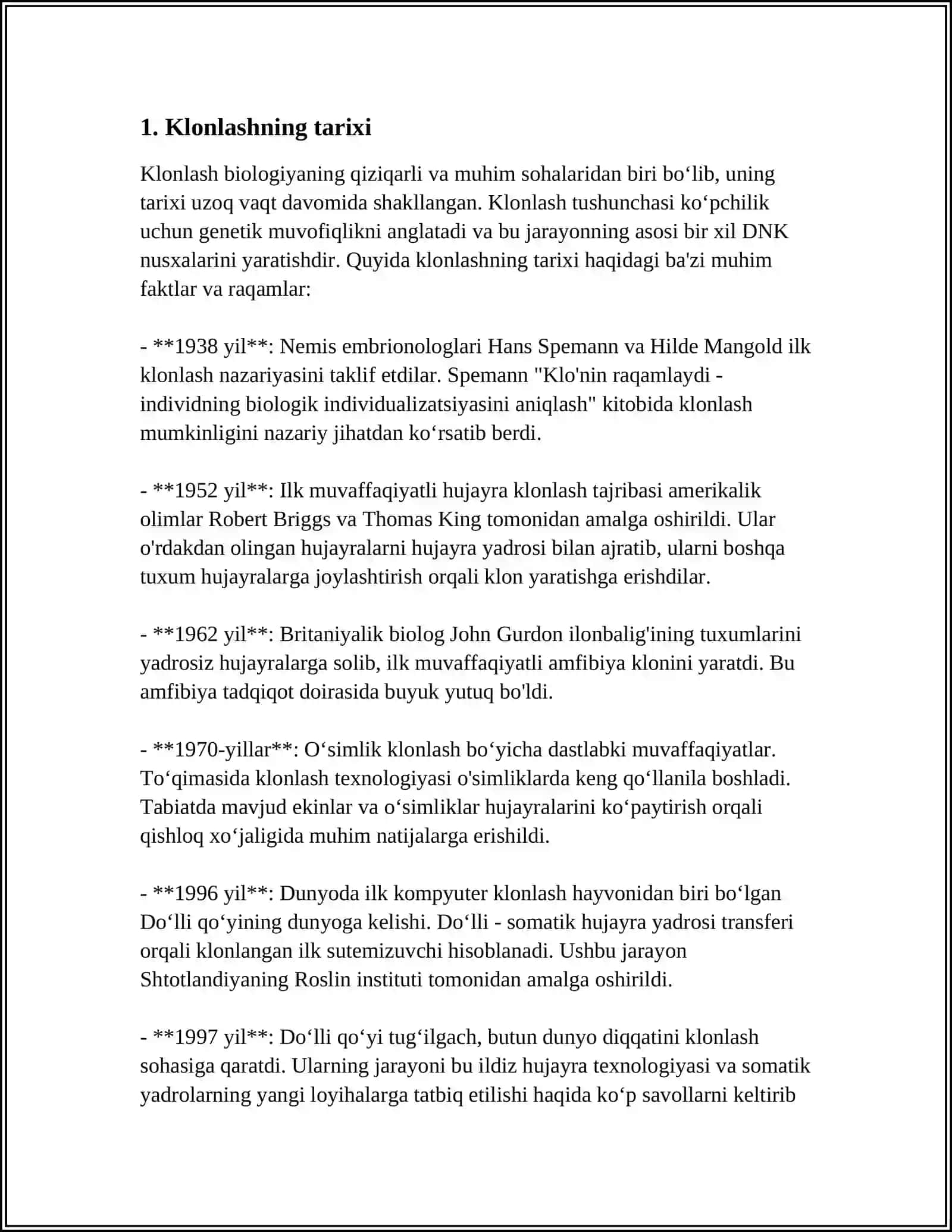 KLONLAR KLONLASHTIRISH VA ULARNI KLINIK AHAMIYATI 3