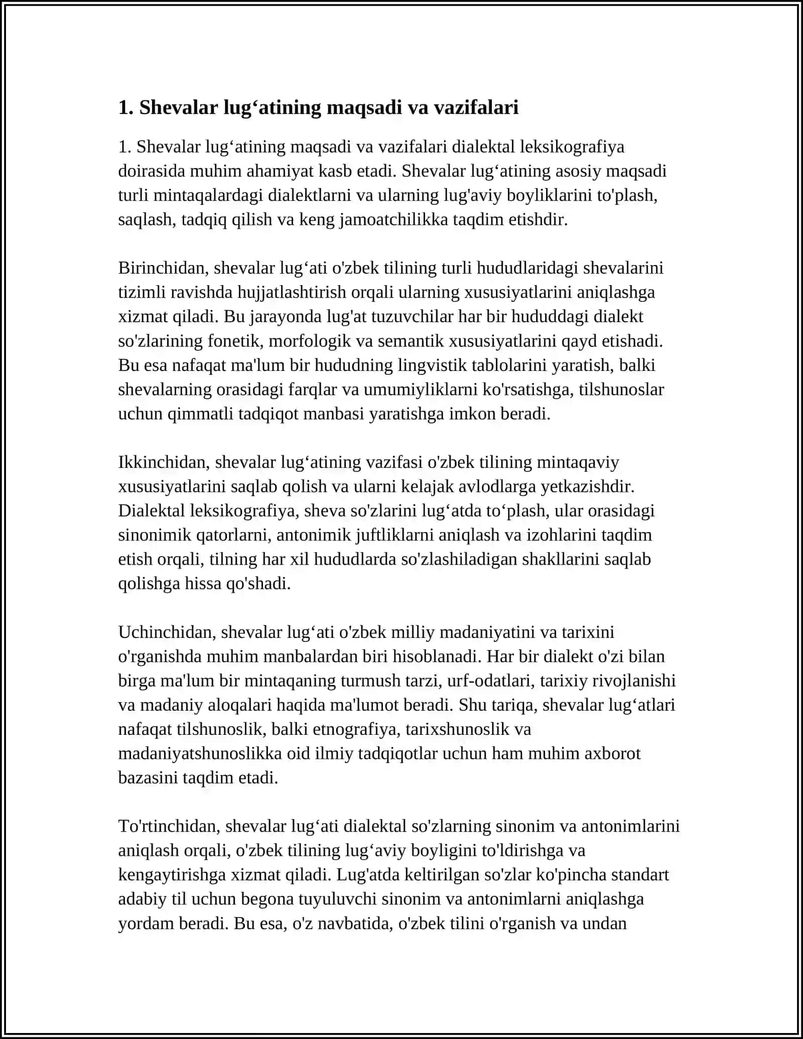 DIALEKTAL LEKSIKOGRAFIYA.SHEVALAR LUGʻATI 3