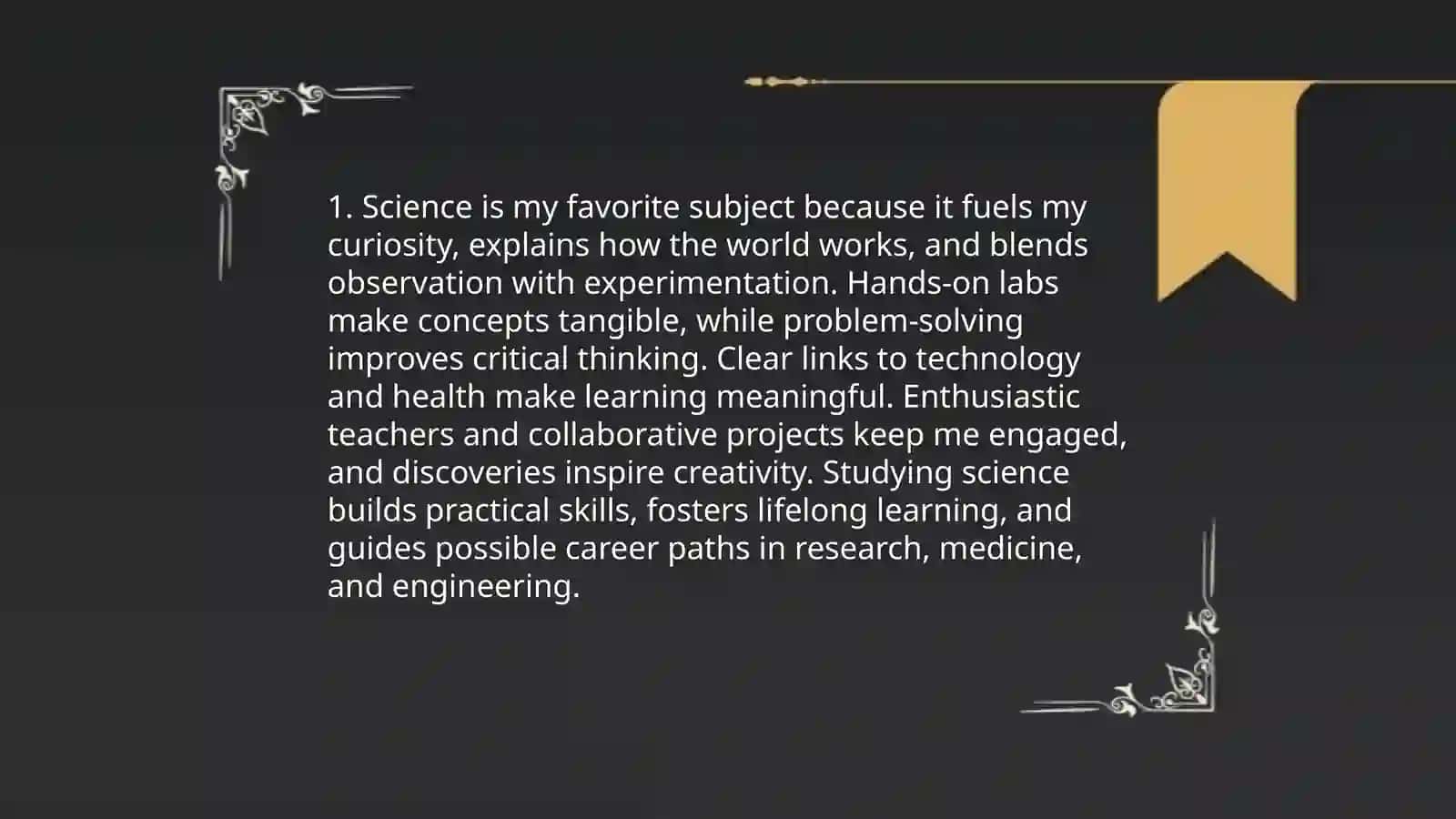 Science is my favorite subject 3