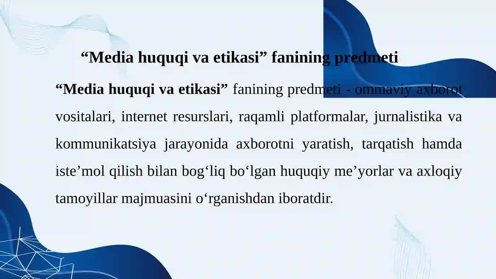 Mediahuquqivaetikasi Fanining Predmeti 3