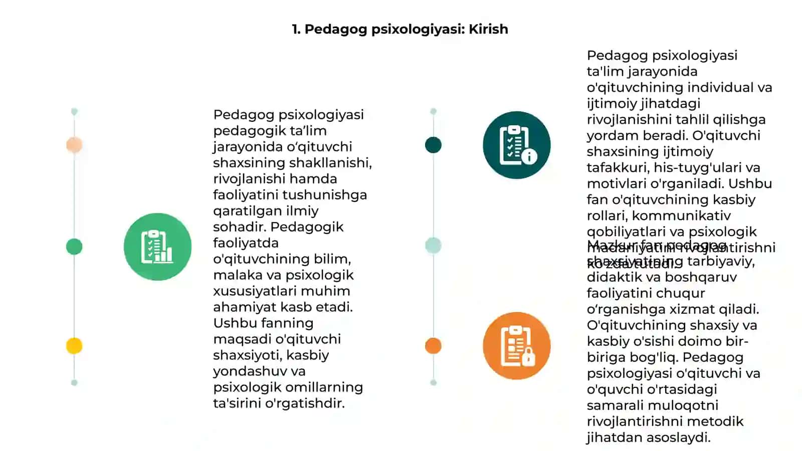 Umumiy pedagogika va psixologiya fanida Pedagog psixologiyasi 3