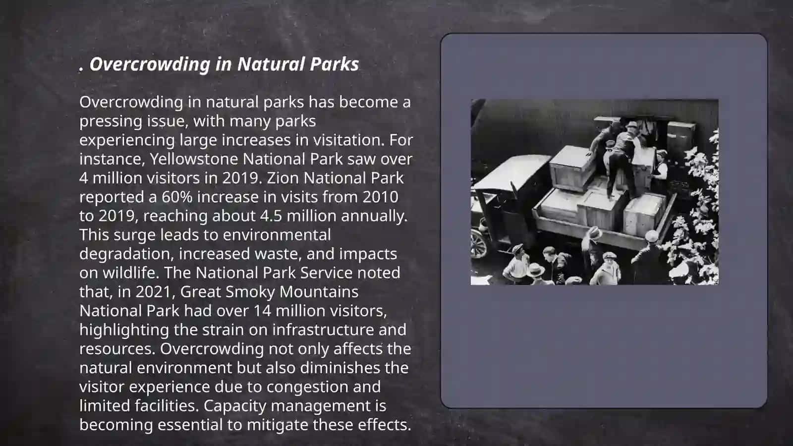 Tourist attractions and environmental damage 3