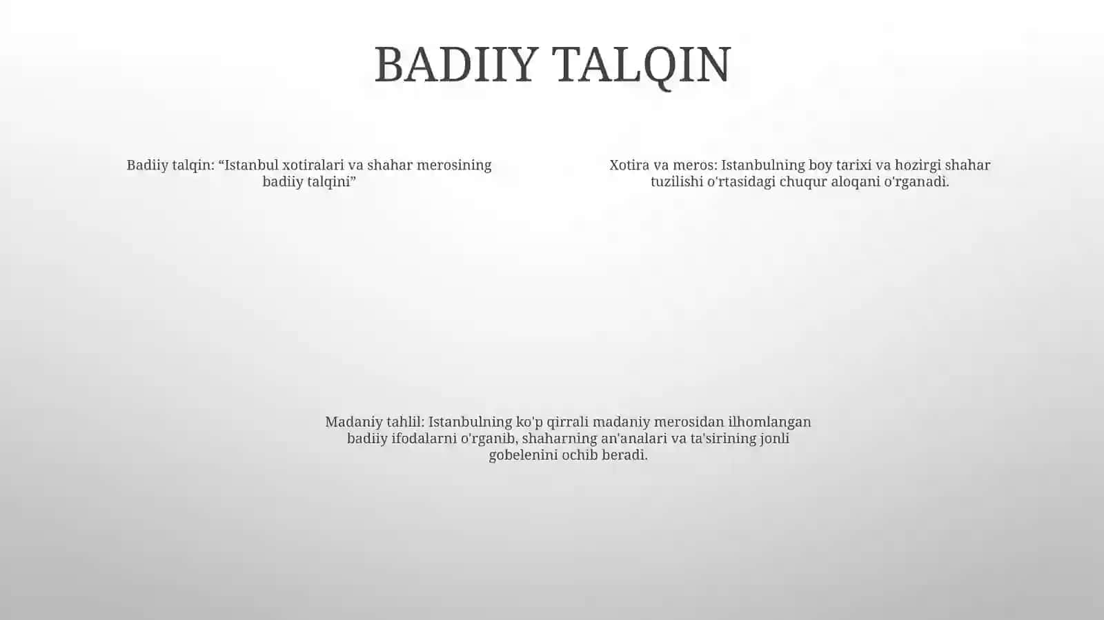 Badiiy Asar Tahlili Istambul Xotiralari Va ShaharAsariAsosida 3