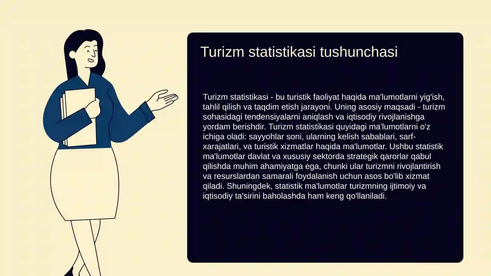 Turizm statistikasining asosiy guruhlari va tansiflari 3