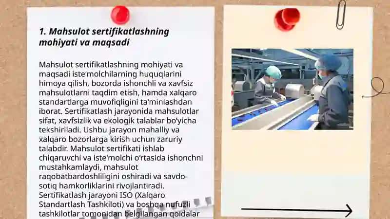Mahsulotni sertifikatlash va uning korxona tashqi iqtisodiy faoliyati samaradorligiga ta'siri 3