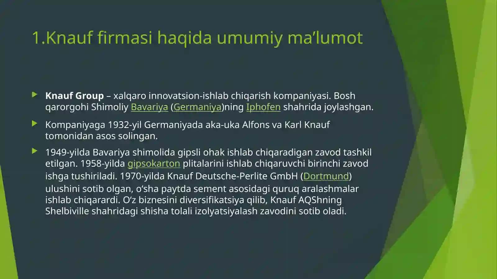 Zamonaviy qurilish materiallarining qo’llash texnologiyasi (Knauf misolida) 3
