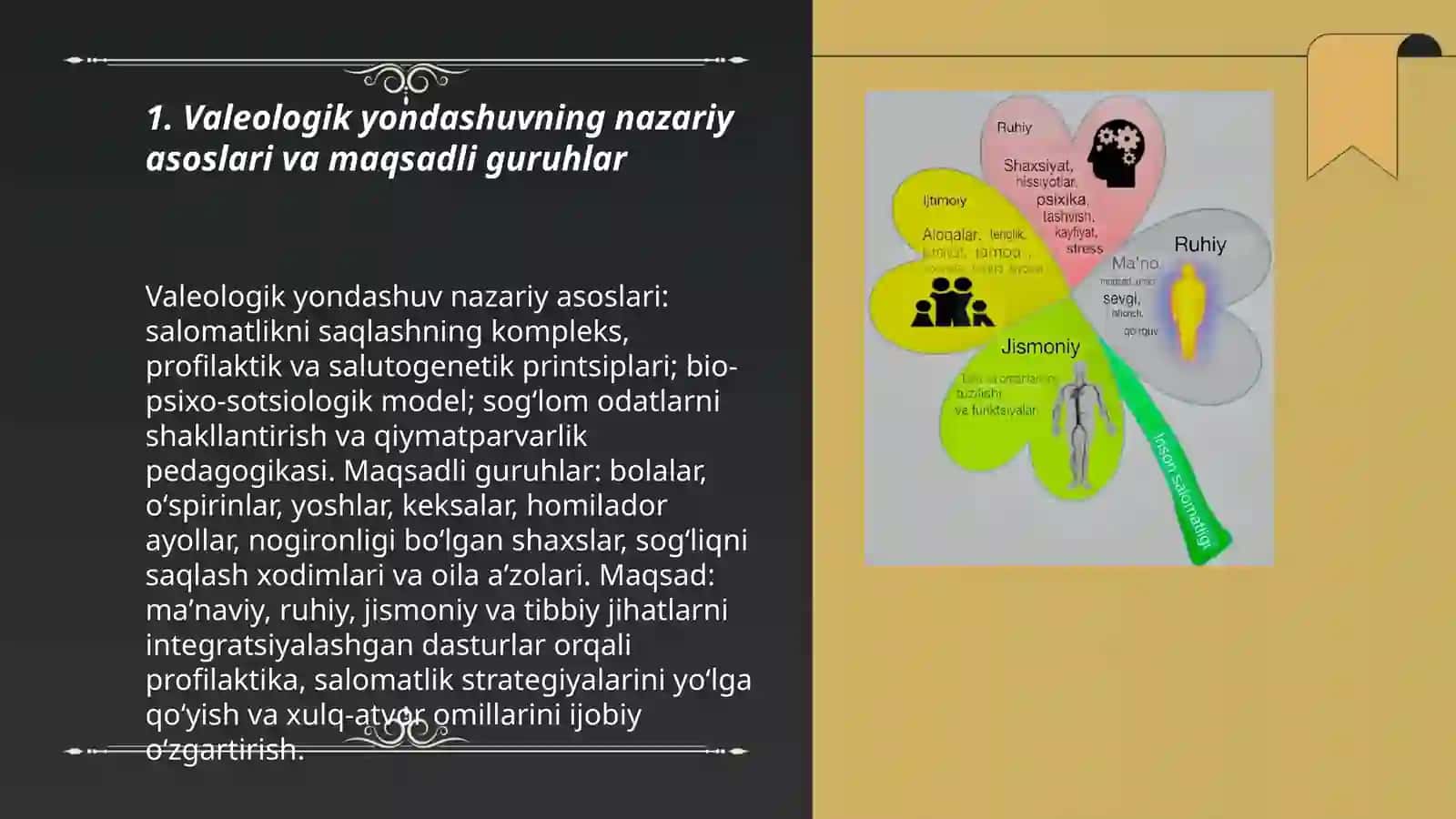 Maqsadli guruhlar va xulq atvor omillariga ta’sir koʻrsatishning valeologik yondashuvi 3