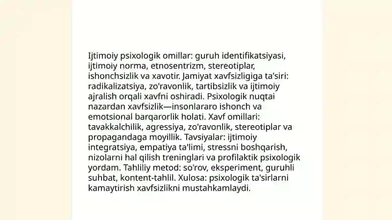ljtimoiy psixologiya va xavfsizlik muammolari 3