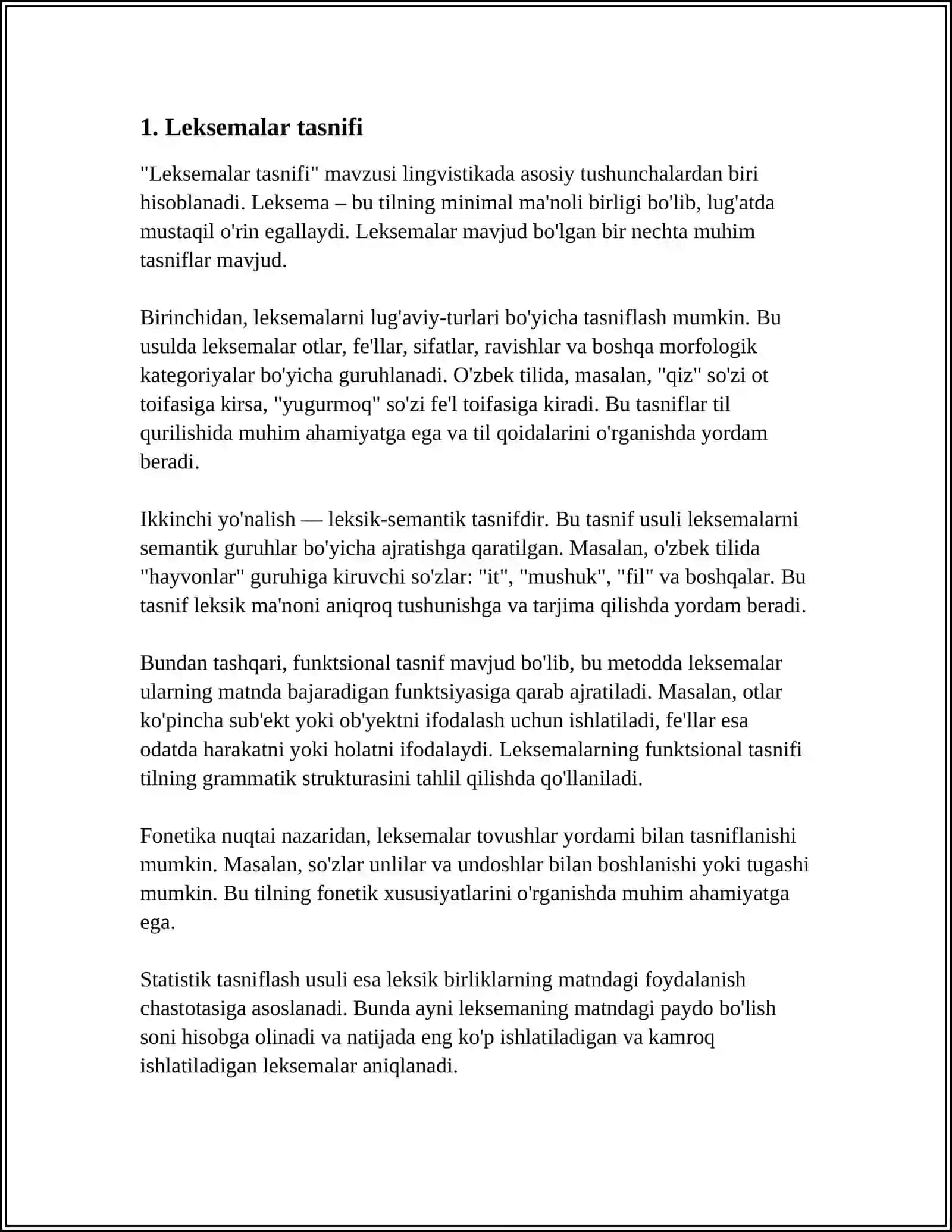 ONA TILI LUG'AT TARKIBINING MA'NO JIHATIDAN TASNIFI 3