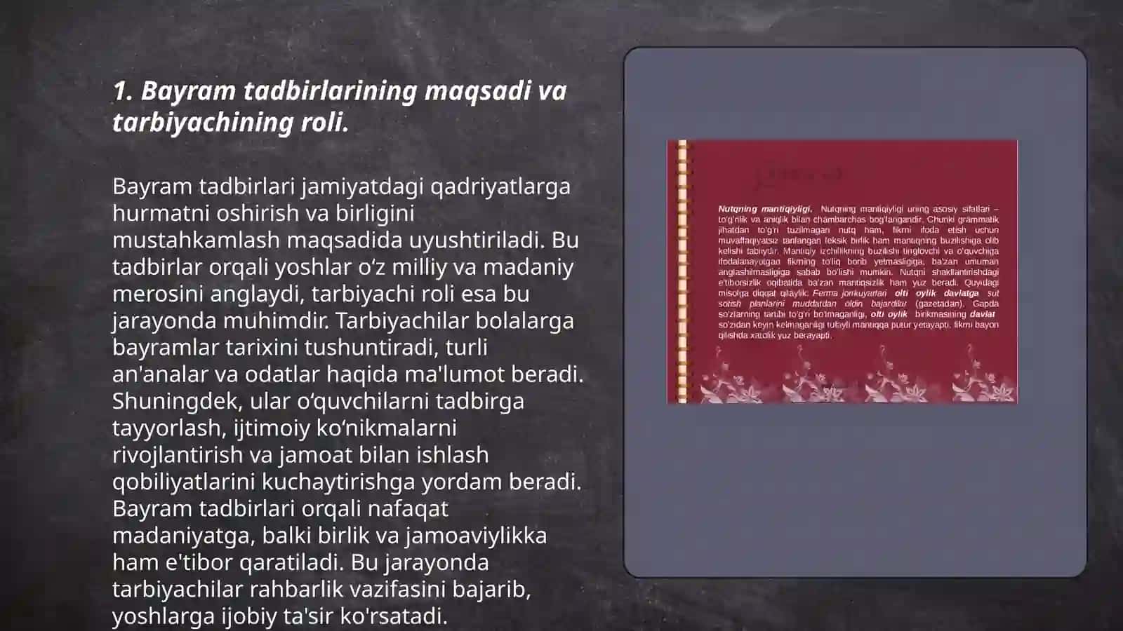 Bayram tadbirlarini oʻtkazishda tarbiyachining ahamiyati 3