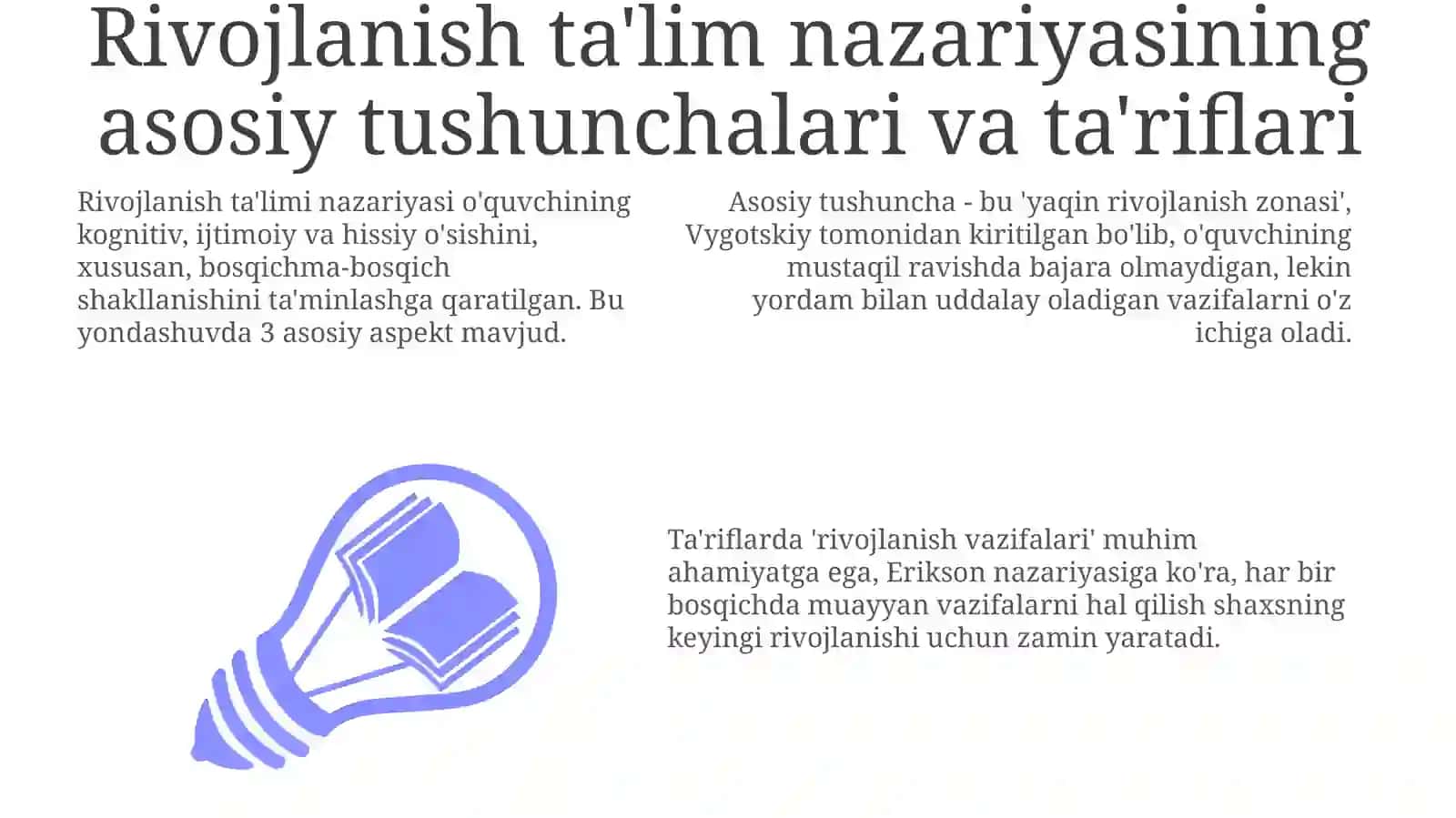 Rivojlantiruvchi ta'lim nazariyasi va uni ta'lim jarayoniga tatbiq etish 3