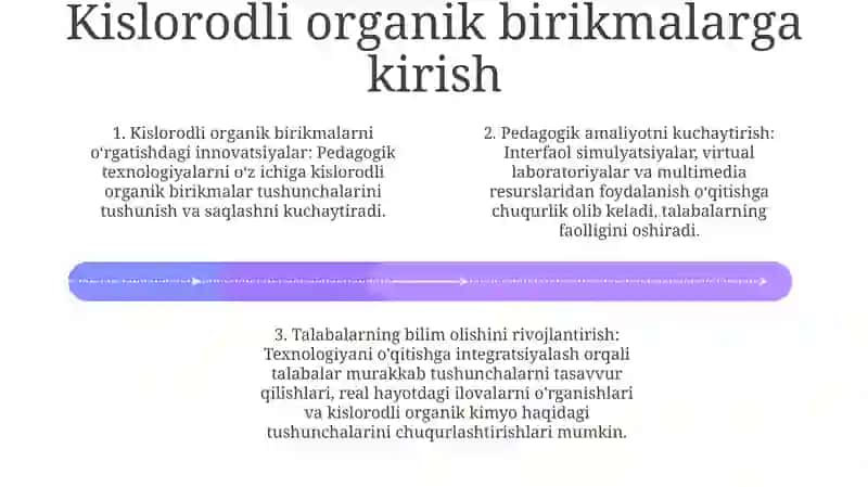 Kislorodli Organik Birikmlarni O'Qitishda Pedagogik Texnologiyalaridan Foydalanish 3