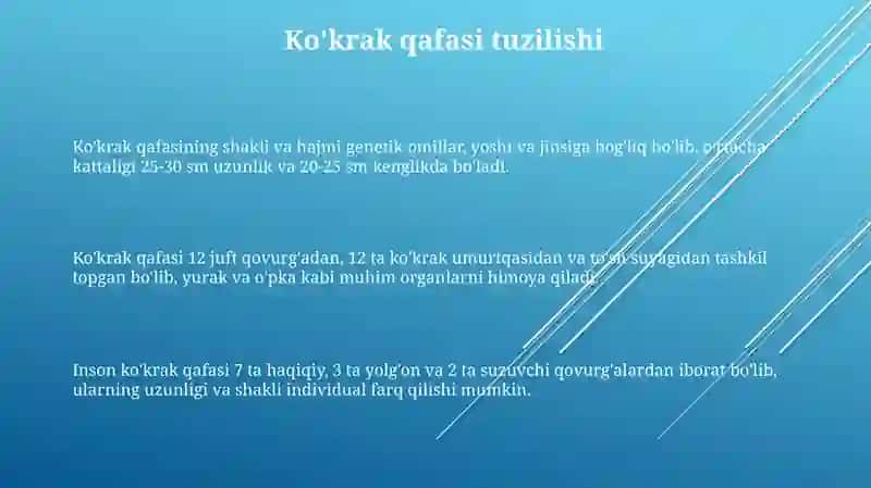 Umurtqalarning oʻzaro birlashishi umurtqa pogʻonasi qovurgʻalarning umurtqalar va toʻsh 3