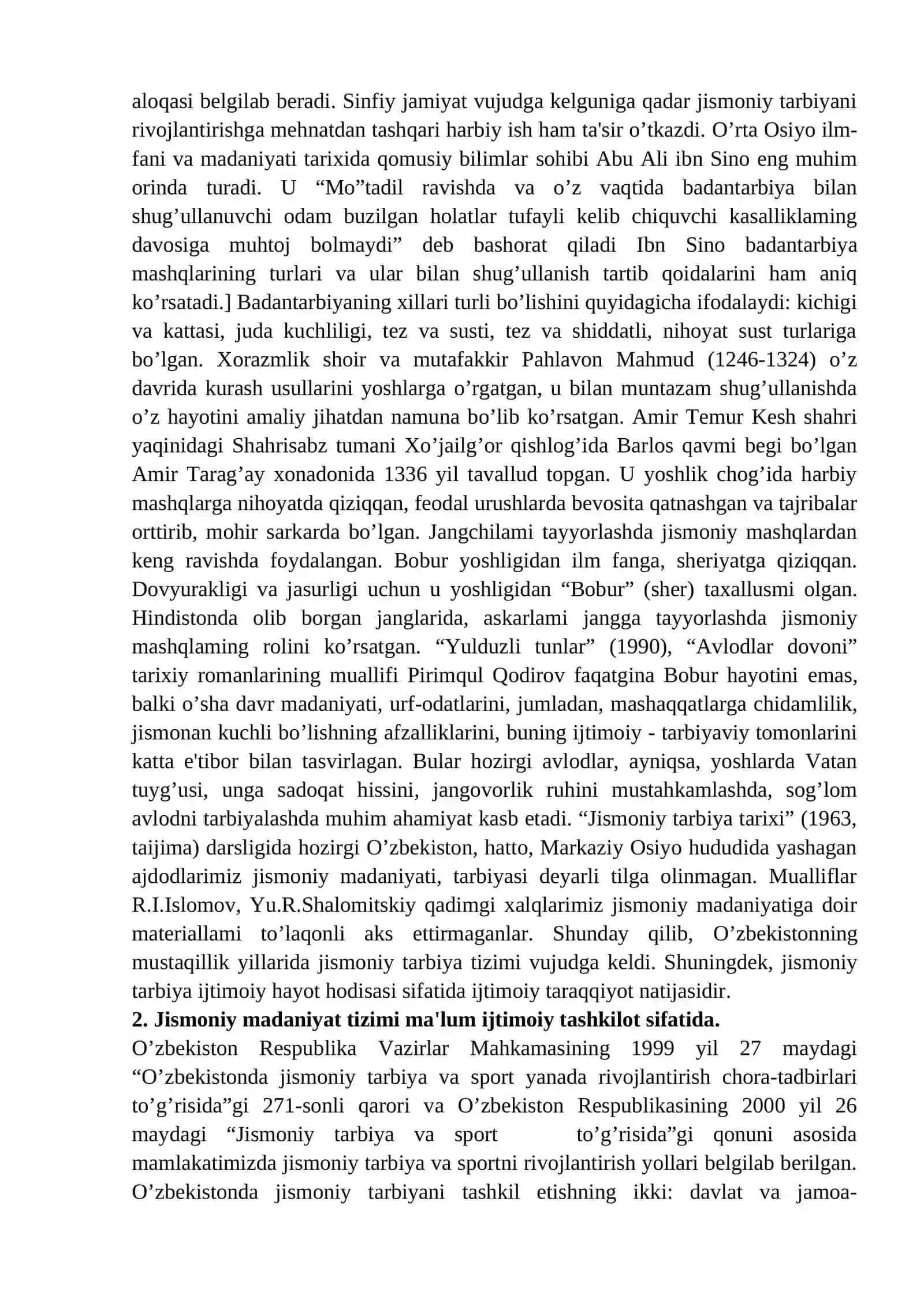 Jismoniy madaniyatning jamiyatdagi vazifalari va shakllari 3