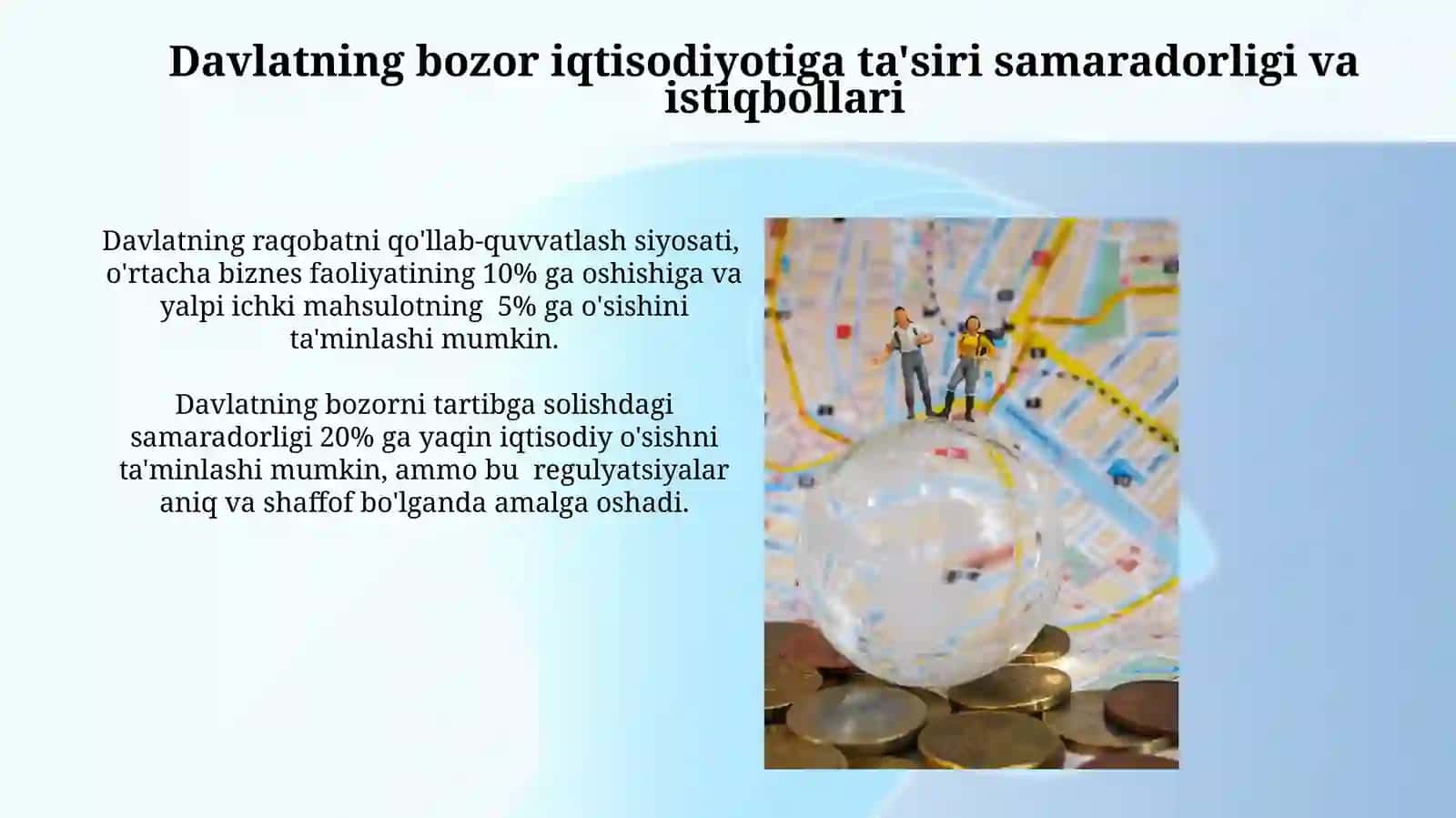 Bozor iqtisodiyotini tartibga solishda davlatning roli 3