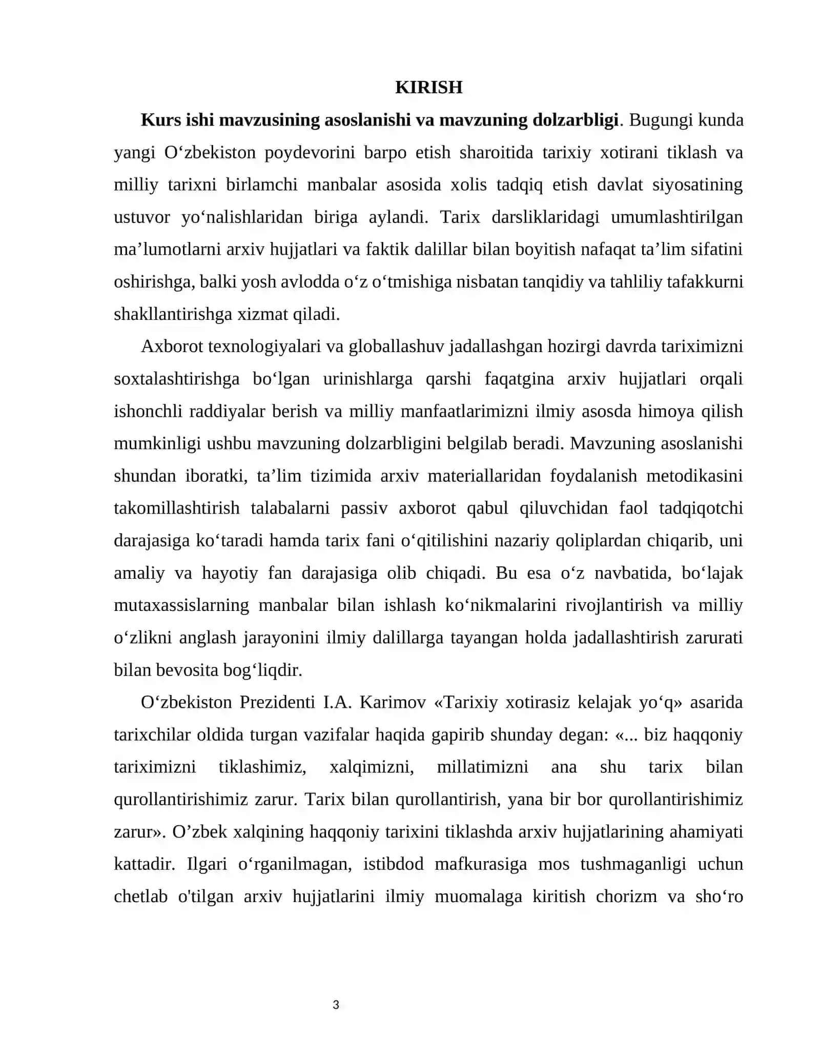 O’zbekiston tarixini o’qitishda tarixiy manbalar arxiv hujjatlaridan foydalanish 3
