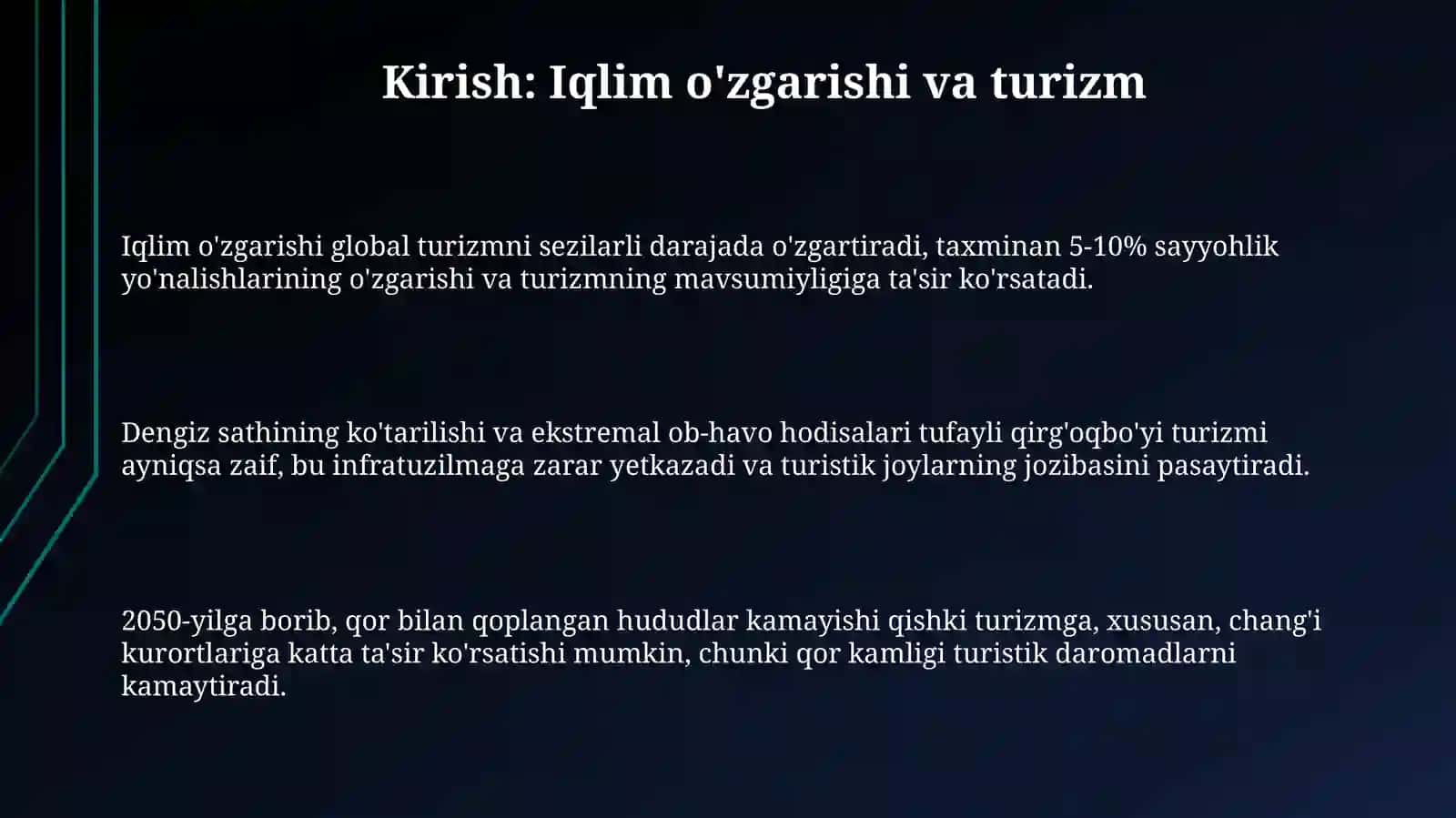 Iqlim o'zgarishlariga mos turizm strategiyalari 3