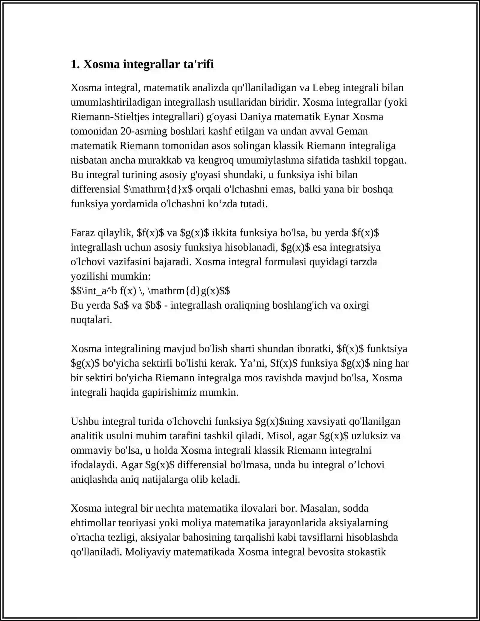 XOSMAS INTEGRALLAR 3