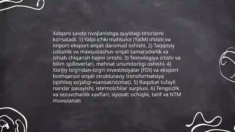 Global iqtisodiyotning oʻzgaruvchan konturlari va drayverlari 3