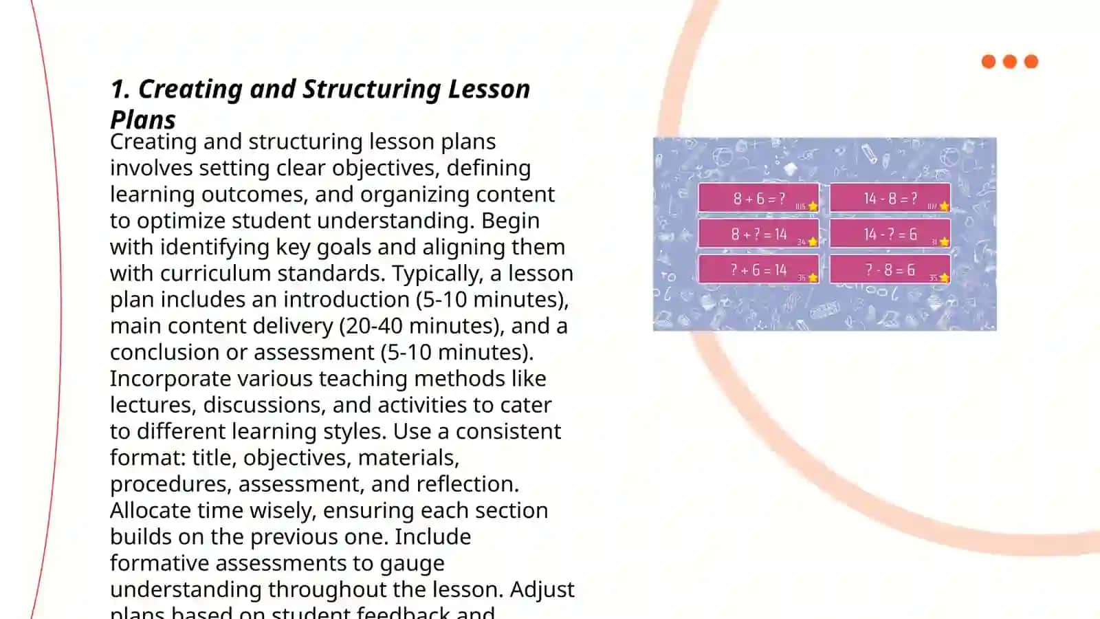 Organizing a lesson by Blackboard app 3