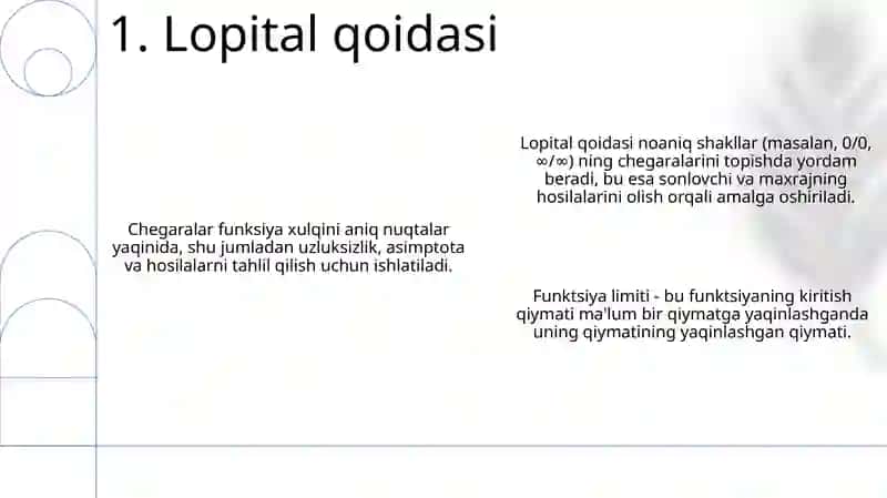 Funksiya limiti 3