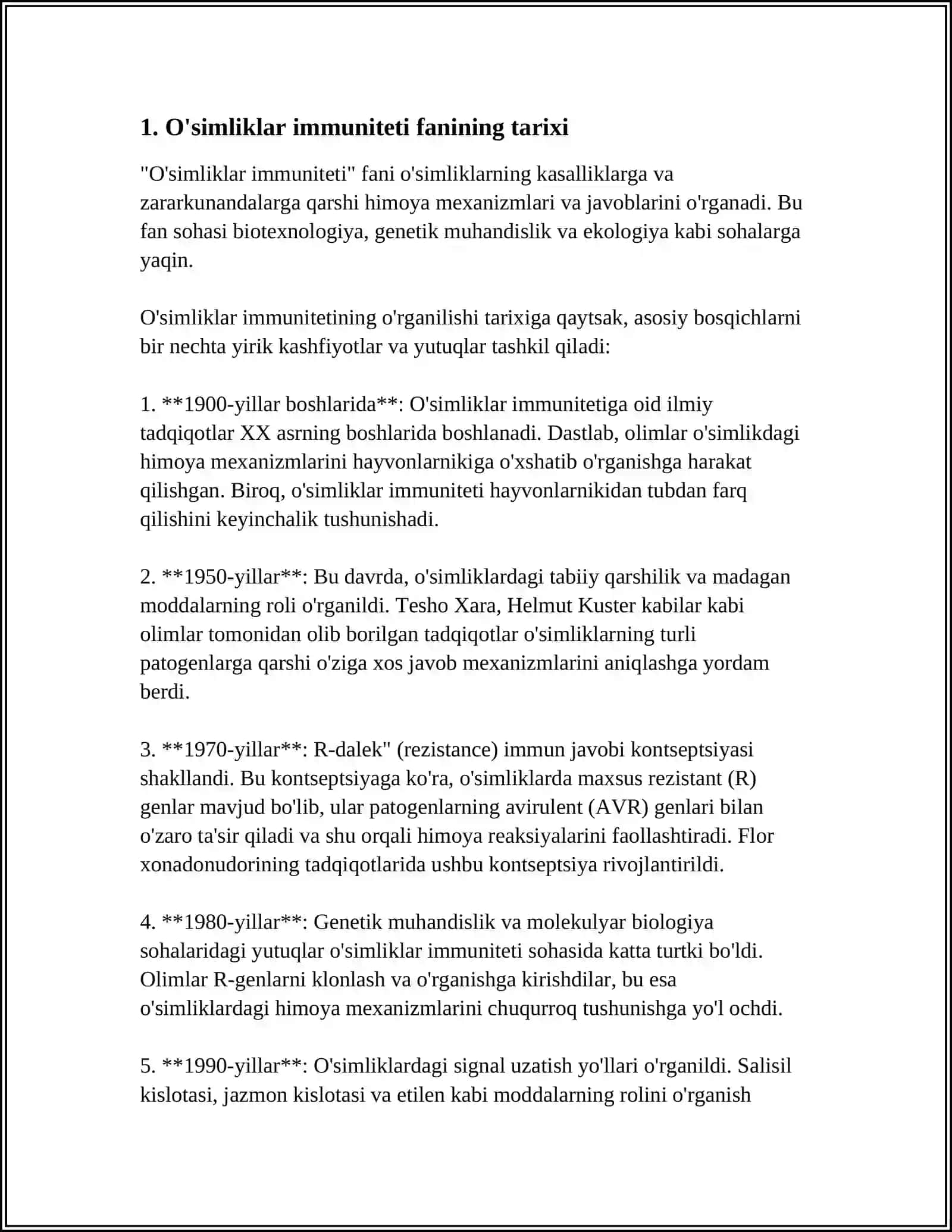 RESPUBLIKA OLIMLARINING OʻSIMLIKLAR IMMUNITETI FANI RIVOJLANISHIGA QOʻSHGAN HISSASI 3